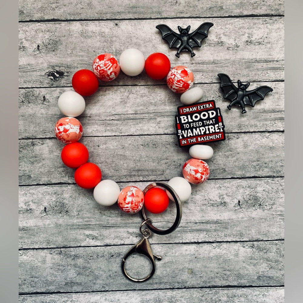 Vampire Doctor Nurse Horror Keychain